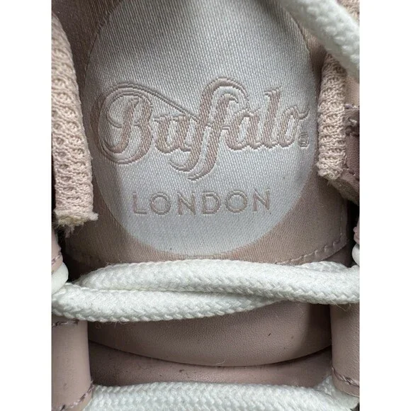 Buffalo London Platform Chunky Trainers Sneakers Pink Shoes Women’s EU 41 - Picture 4 of 16